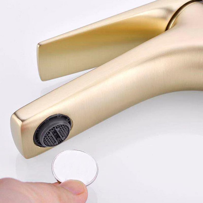 Contemporary Copper Vessel Faucet Lever Handles Low Arc Vessel Faucet