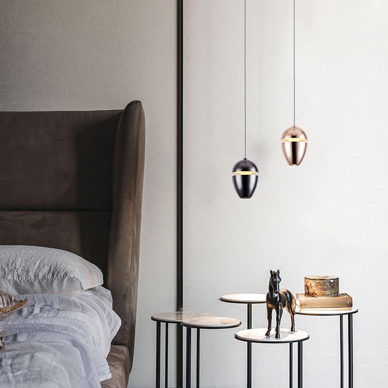 Metallic Hanging Light Modern Style Simple LED Hanging Lighting Fixture