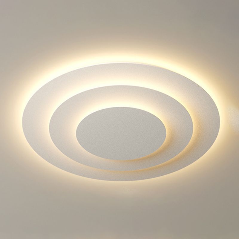 Modern LED Ceiling Light White Round Flush Mount Lighting for Bedroom