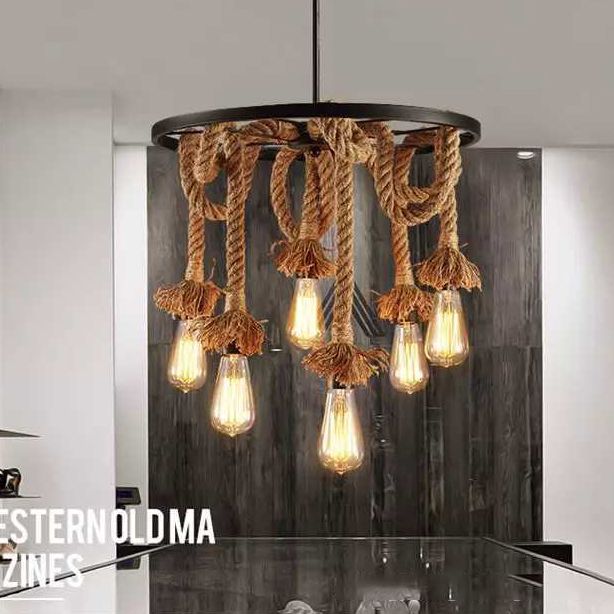 Stile industriale retrò esposto Bulbo Apparecchio di illuminazione sospeso Metal Apparecchiatura a soffitto per il ristorante