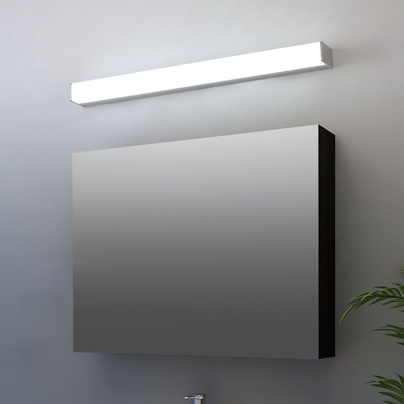 Modern Minimalist Style Linear Wall Mounted Vanity Lights Plastic Vanity Sconce for Bathroom