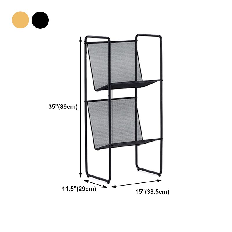 11.42"W Bookshelf Contemporary Style Bookcase for Study Room and Office