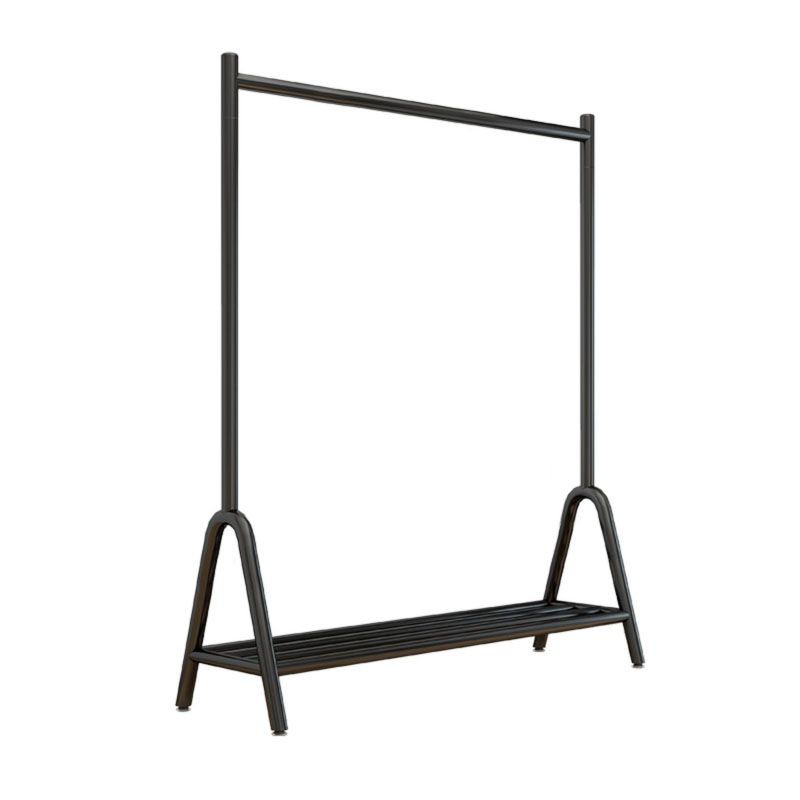 Contemporary Style Coat Hanger Metal 2 Legs Base Coat Rack for Living Room