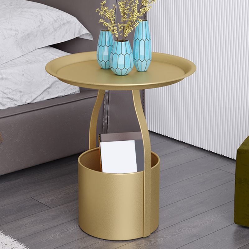 Metal Bed Nightstand Glam Accent Table Nightstand for Bedroom