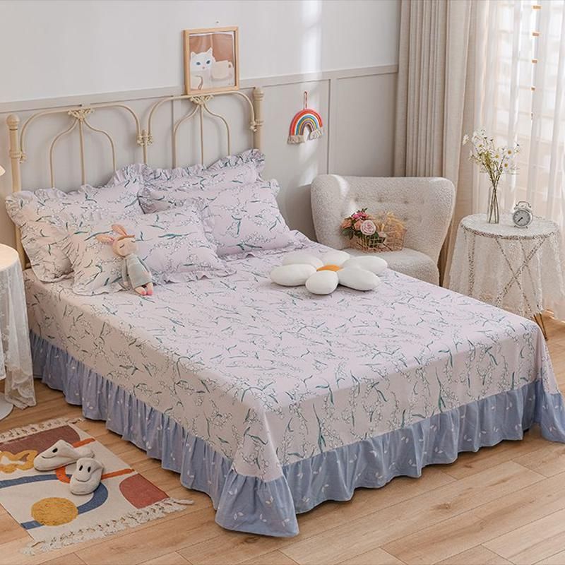 Cotton Bed Sheet Home Bedroom Dormitory Simple Bed Sheet Set