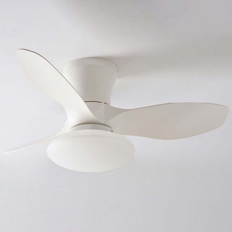 Metal Fan Shape Ceiling Fan Modern Style 1 Light Ceiling Fans Fixtures