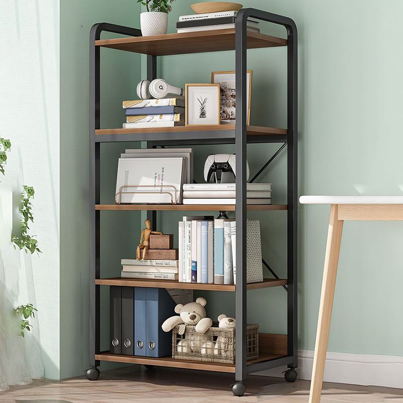 Modern Open Back Etagere Bookcase Steel Bookshelf for Home Office