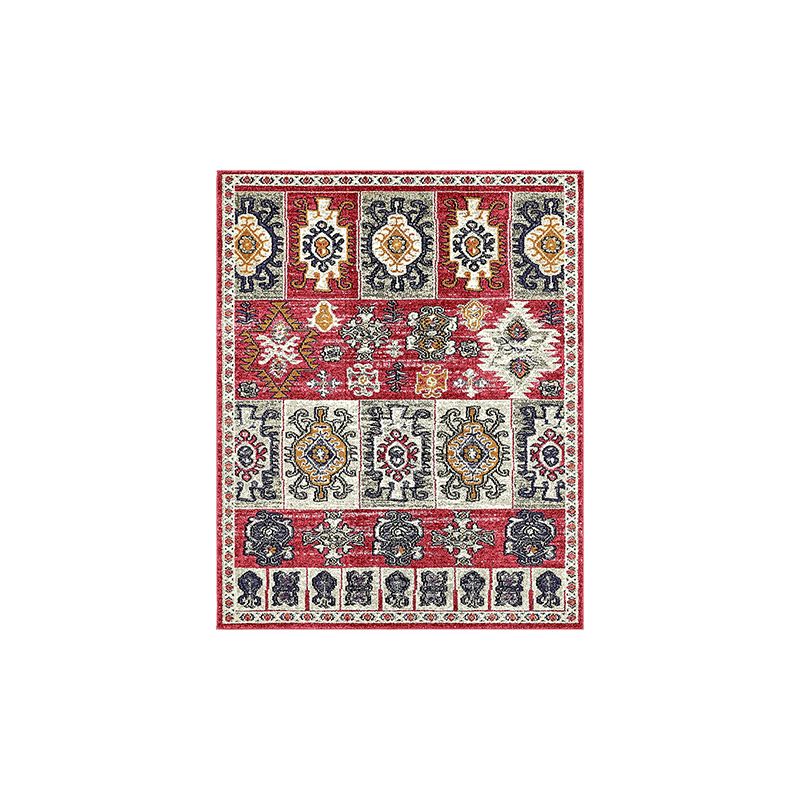 Bohemian Living Room Area Carpet American Pattern Polyester Area Rug Stain Resistant Rug