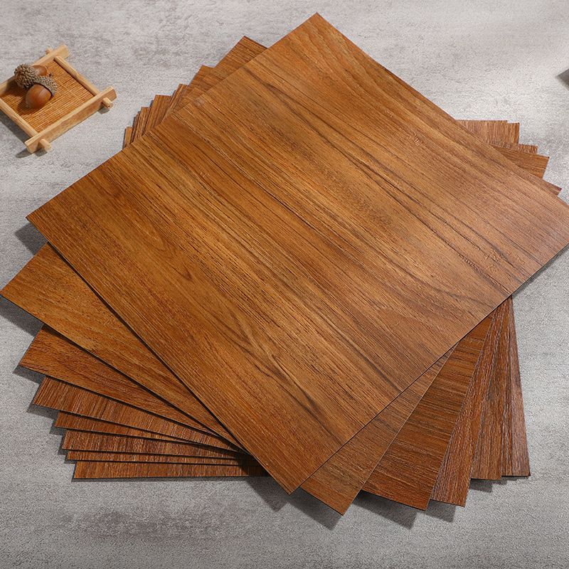 Modern Vinyl Floor Planks Peel and Stick Wood Look Embossed PVC Flooring