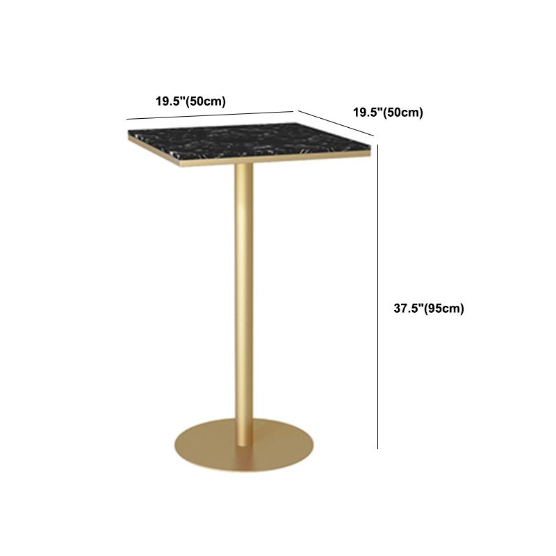 Nordic Glam Style Bar Counter Table Metal Bar Counter Table for Kitchen