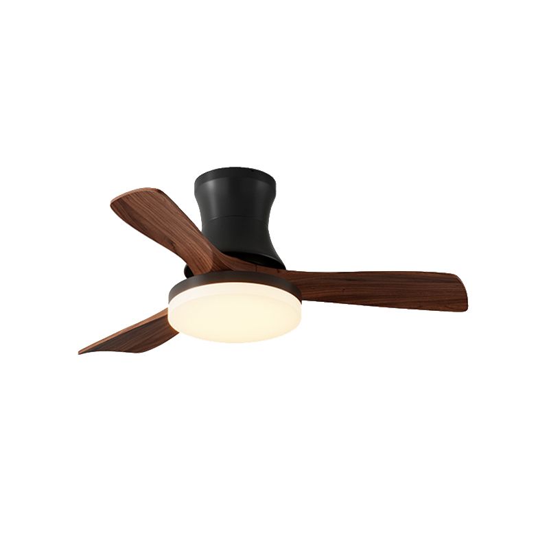 Creative Wooden Ceiling Fan Light Fixture Modern LED Ceiling Lamp for Bedroom