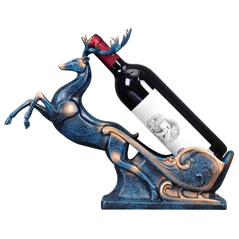 Glam Tabletop Wine Bottle Holder Resin Wine Rack Bottle for Living Room