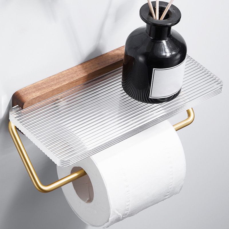 Metal Minimalist Bathroom Accessory as Individual or as a Set in Gold