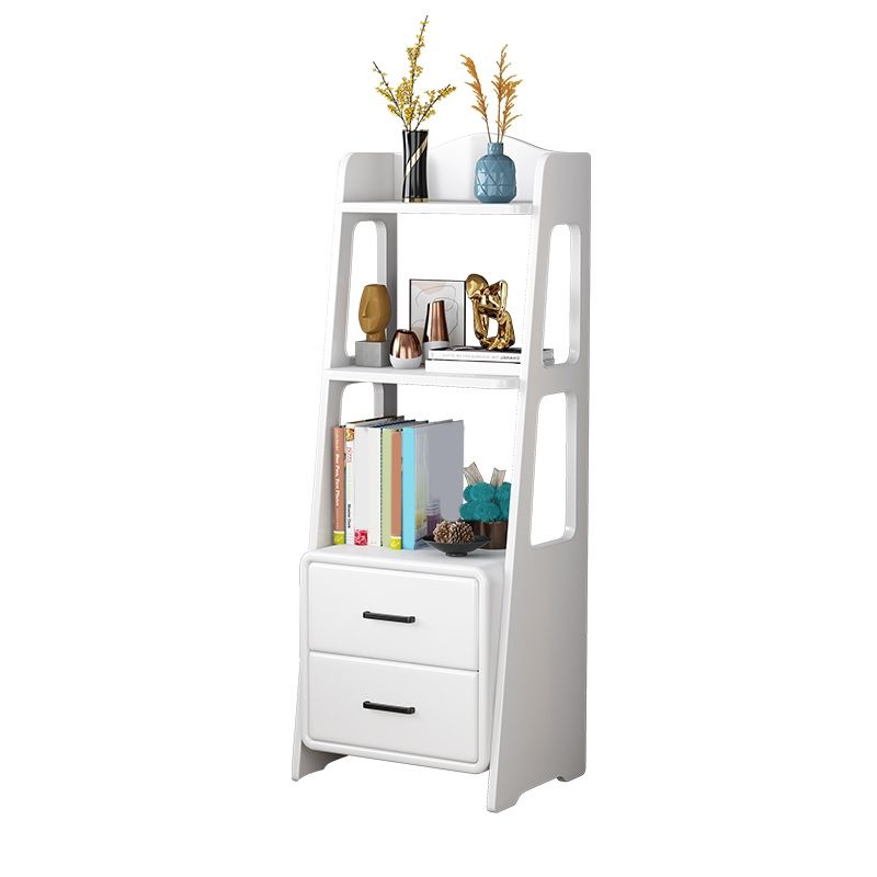 Contemporary Nightstand Open Storage Bedside Cabinet for Bedroom