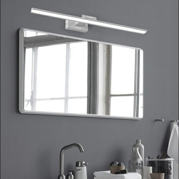 Modern Minimalist Style Linear Wall Mounted Vanity Lights Aluminum 1 Light Vanity Mirror Lights