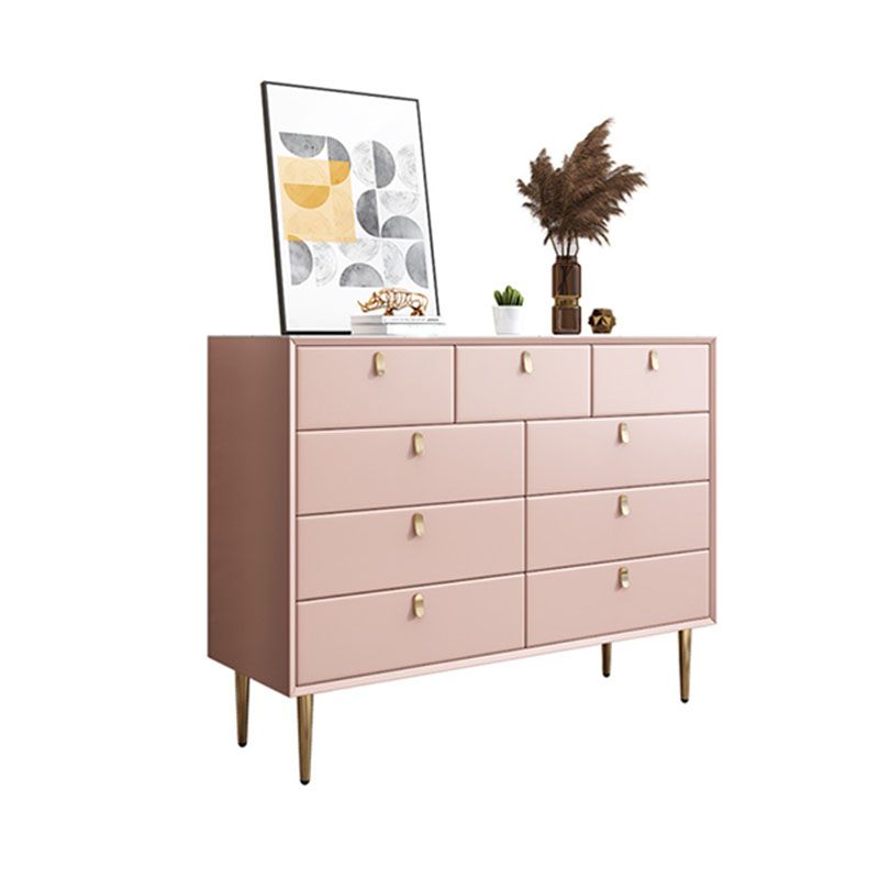 15.6-inch Width Glam Dresser Stone Storage Chest with 9 Drawers