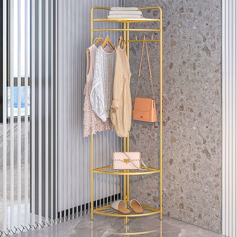 Industrial Hall Stand Metal Shelving Included Free Standing Entryway Kit Coat Hanger