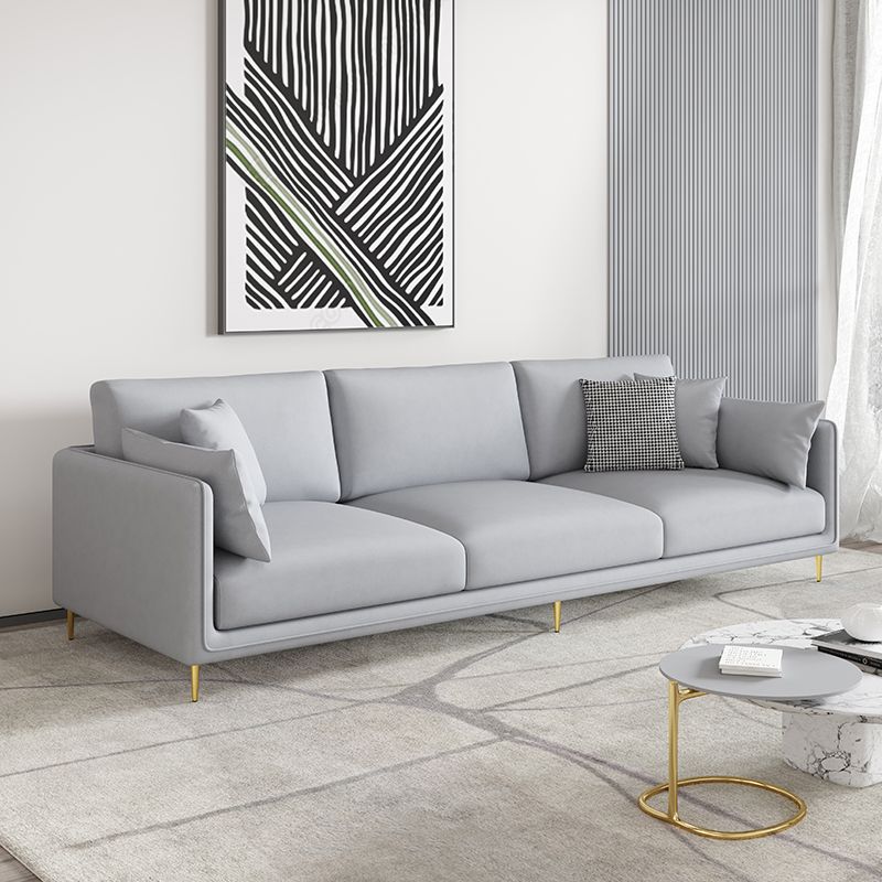 Square Arm Sofa with Sponge Cushion Modern for Living Room, Apartment