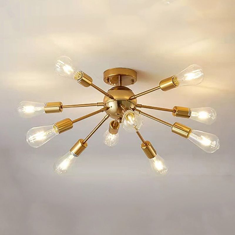 Modern Flush Mount Ceiling Fixture Metal Flush Ceiling Lights for Dining Room