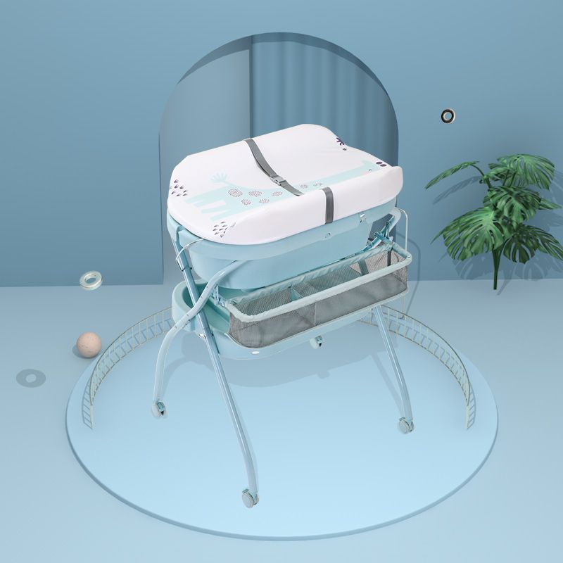 Modern Folding Changing Table Plastic Baby Changing Table With Bathtub