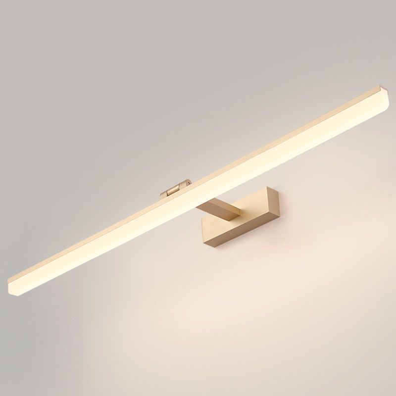 Lámpara de pared de lámpara de montaje lineal moderna de pared de 1 luces de aluminio para el baño