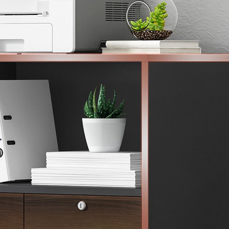 Modern Vertical File Cabinet Wood Filing Cabinet with Locking Drawers