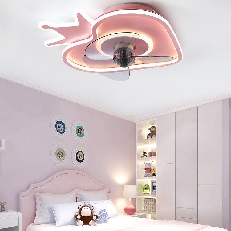 Strawberry Semi Flush Mount Cartoon Adcore de chambre à coucher