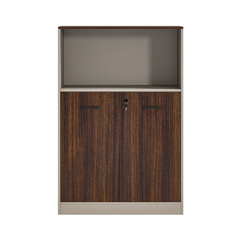 Modern File Cabinet Wood Key Lock Storage Filing Cabinet for Office