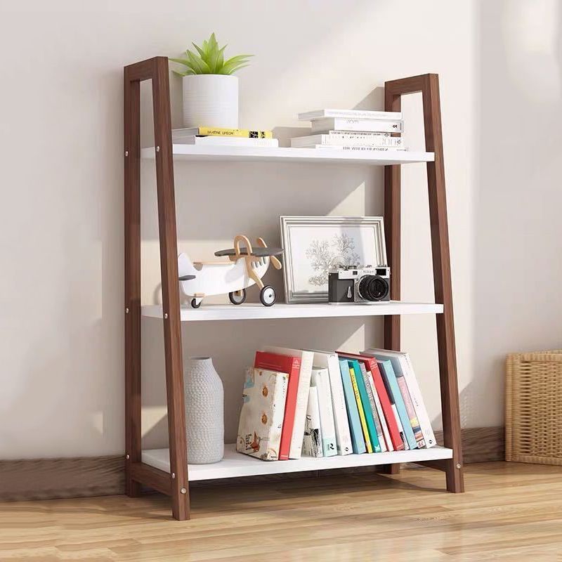 Contemporary Style Bookshelf Open Back Bookcase for Study Room and Office