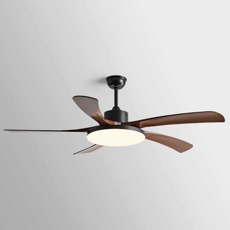 Simple Style LED Ceiling Fan 5-Blade Fan Lighting for Living Room