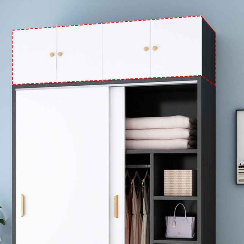 Manufactured Wood Kids Closet Modern Style Shelved Wardrobe Closet