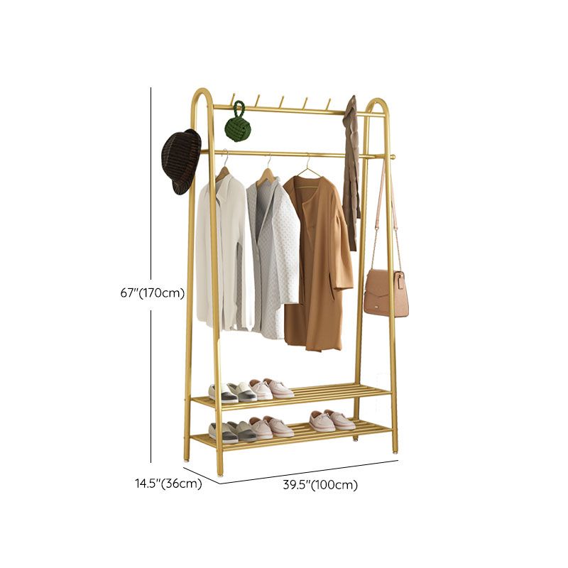 Gorgeous Coat Hanger Coat Hooks Metal Coat Rack with Storage Shelving