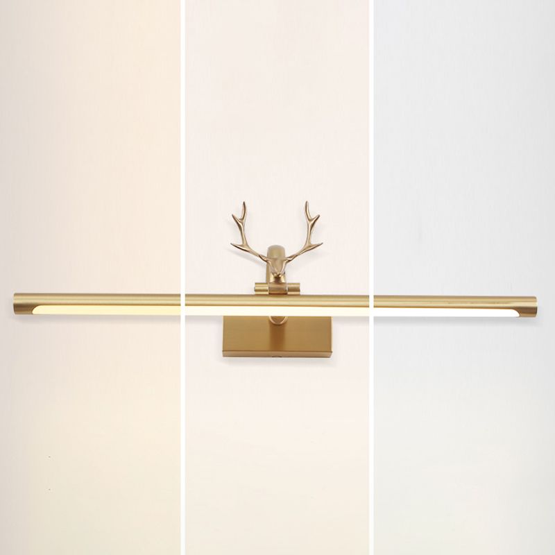 Moderne Antlers ijdelheid licht LED Mirror voorlicht met acrylschaduw voor badkamer