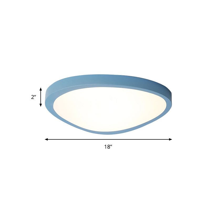 Plafonnier LED triangulaire en acrylique, couleur bonbon, pour chambre de bébé, Macaron Loft