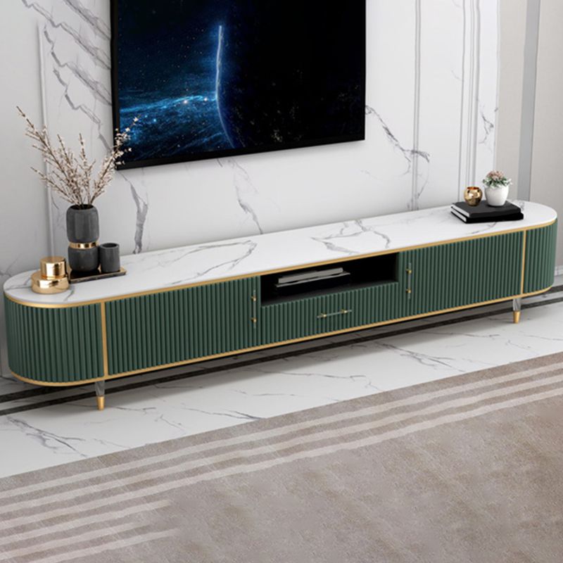 Contemporary TV Media Stand Open Storage TV Console with Drawer