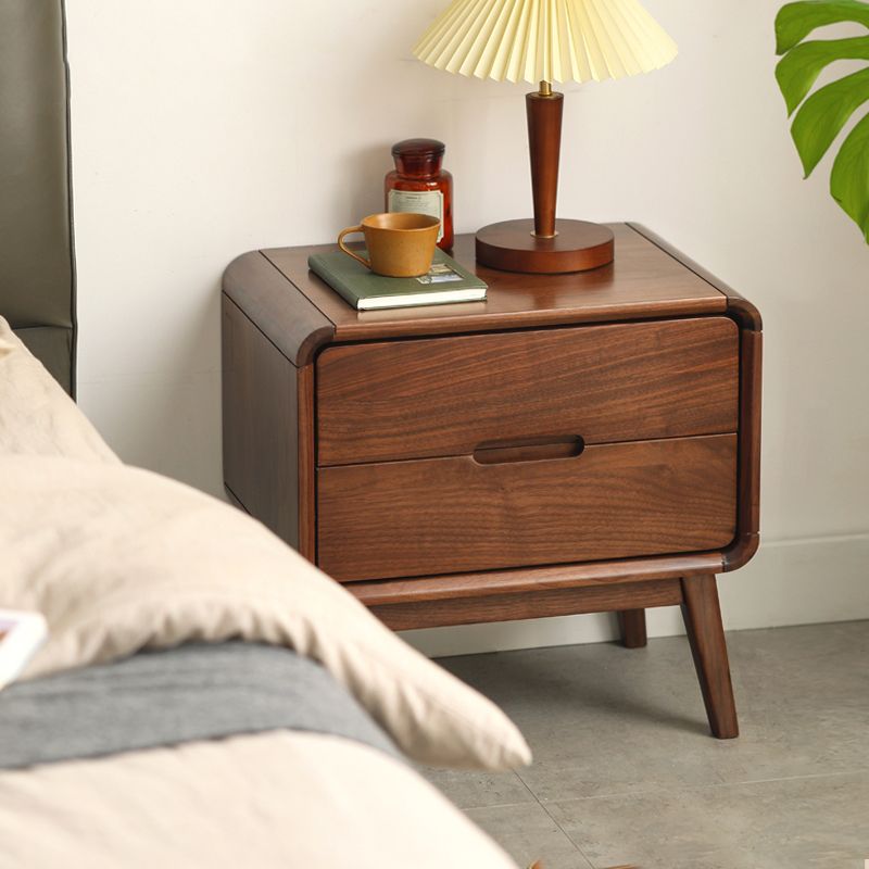 Black Walnut Bedside Table for Nursery Modern & Contemporary Nightstand