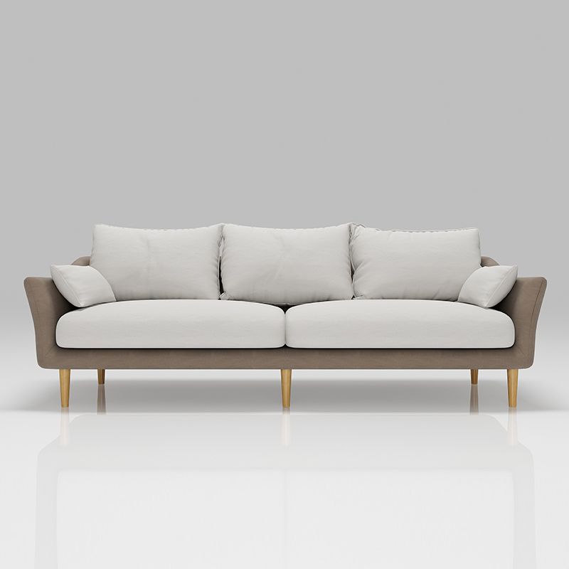 Contemporary Cushions Standard Sloped Arm Living Room 3-seater Sofa