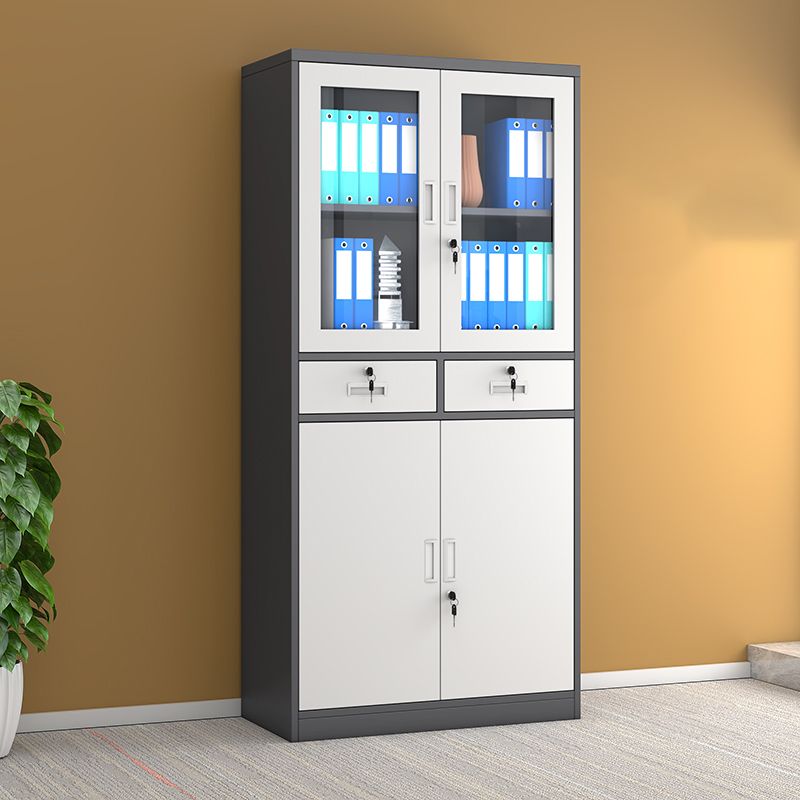 Modern Metal File Cabinet Solid Color Filing Cabinet for Home Office