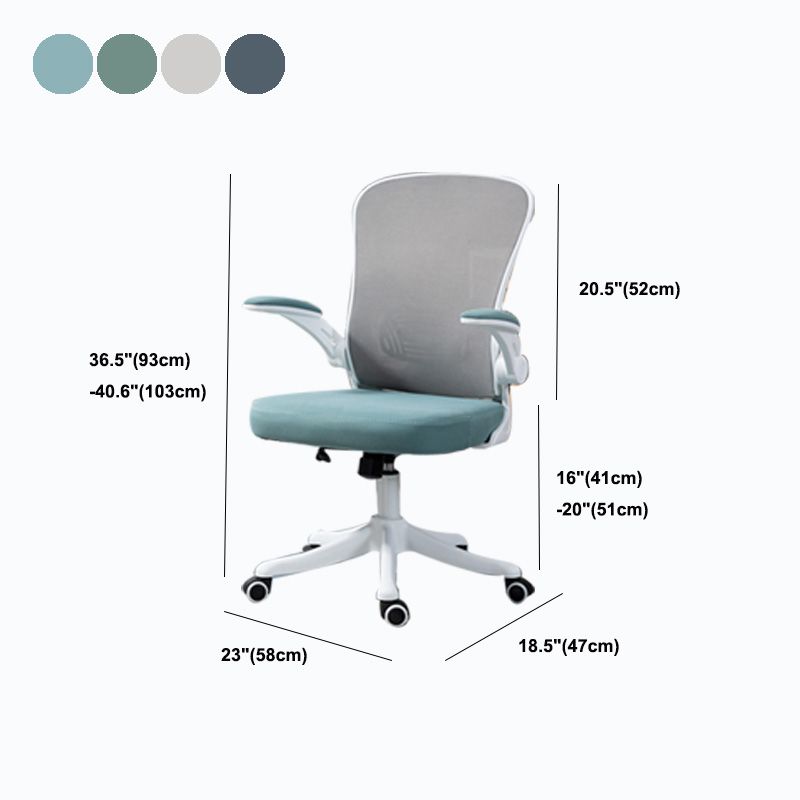 High / Mid Back Office Chair Grey Mesh Desk Chair with Wheels