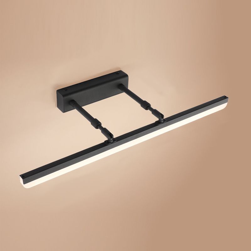 1-licht lineaire wandwandcontract moderne stijl metalen sconce lamp voor badkamer