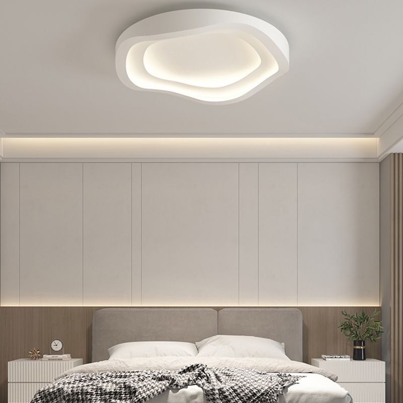 Modern LED Metal Flush Mount Linear Shape Ceiling Light with Acrylic Shade for Passage