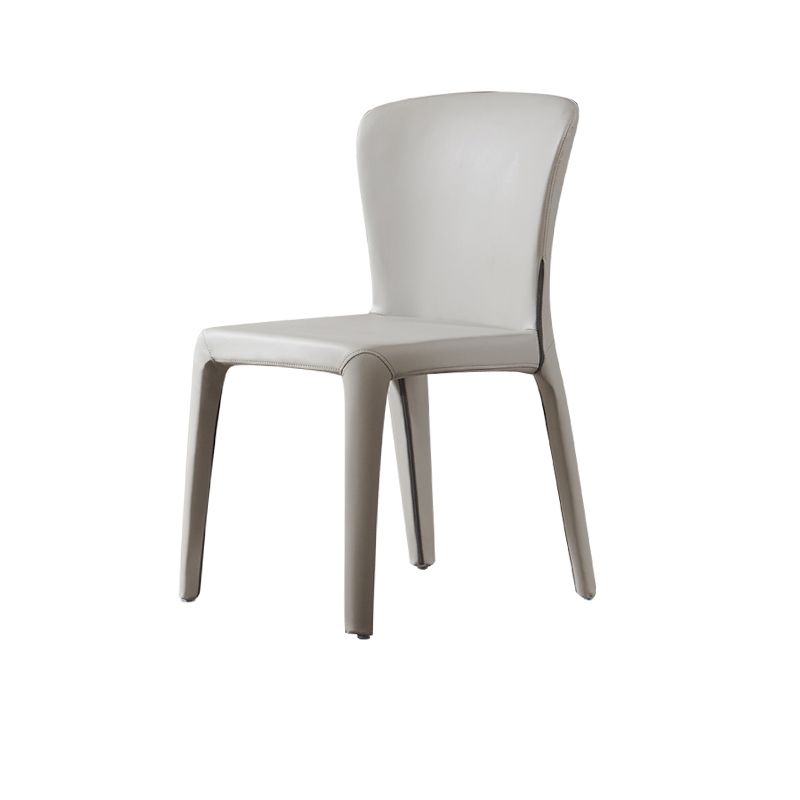 Contemporary Style Upholstered Parsons Back Dining Chairs for Home