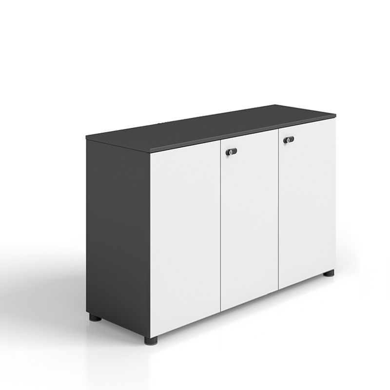 Scandinavian Vertical Filing Cabinet Wood Locking Storage Filing Cabinet for Home Office