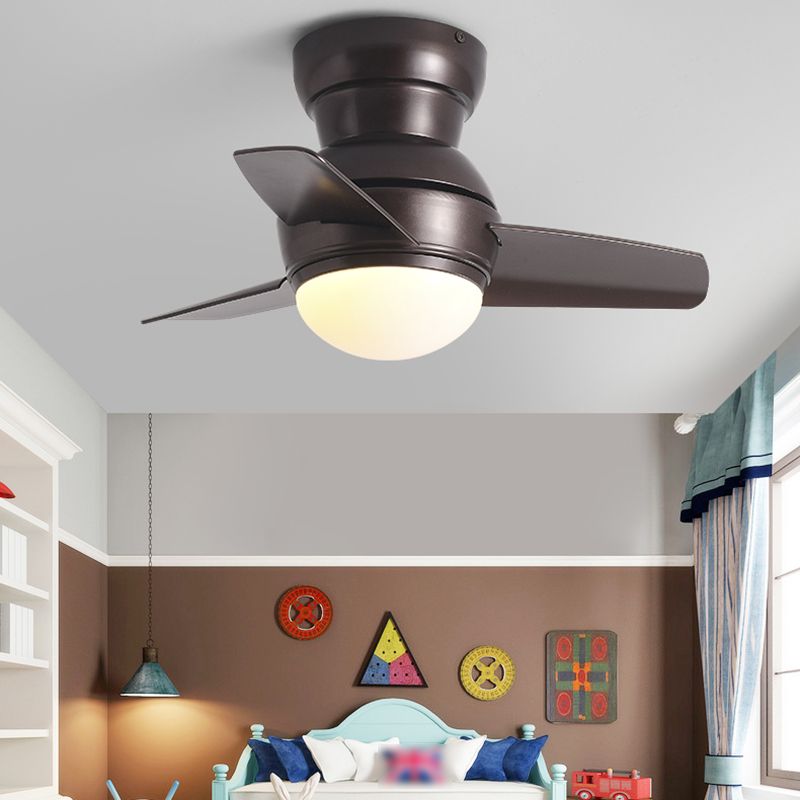 1 Light Ceiling Fan Light Modern Style Metal Ceiling Fan Light for Children's Room