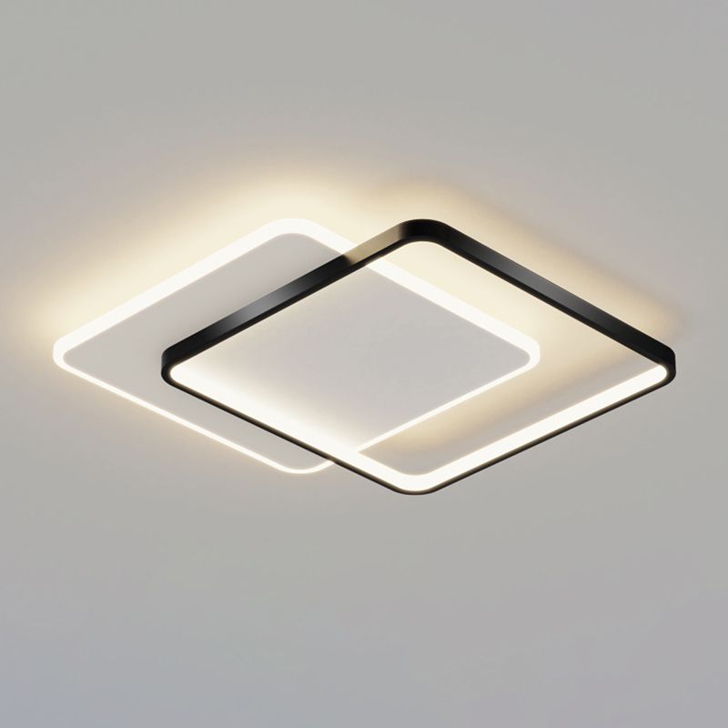 Metal Geometric Flush Ceiling Light Contemporary Flush Mount