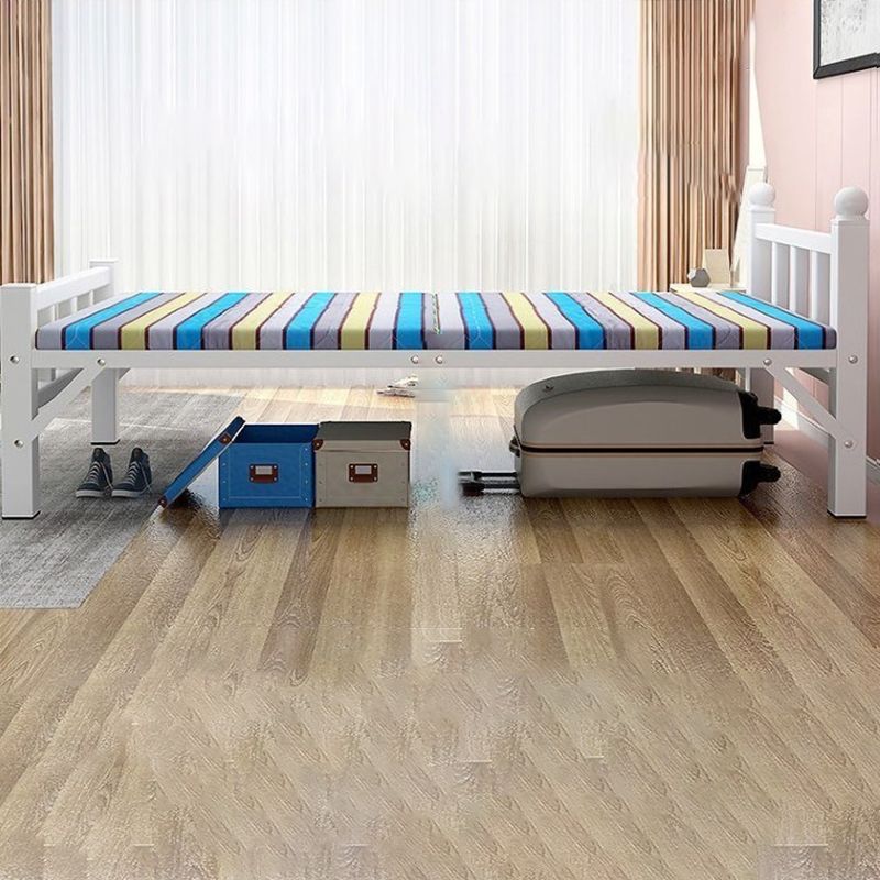 Scandinavian Style Standard Bed Metal Slat Headboard Kids Bed