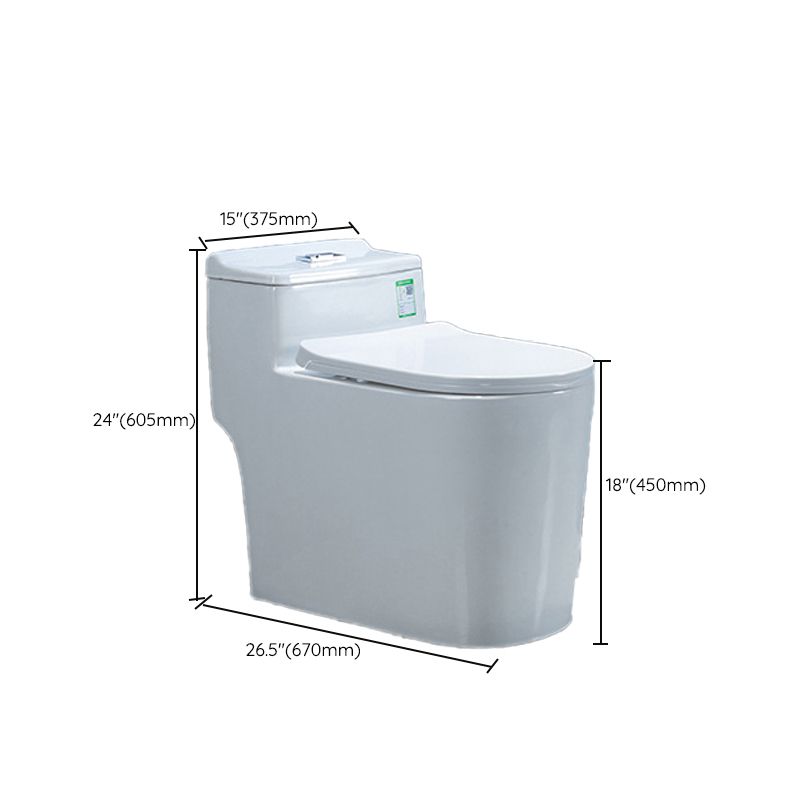 Modern Ceramic White Flush Toilet Floor Mounted Urine Toilet for Washroom