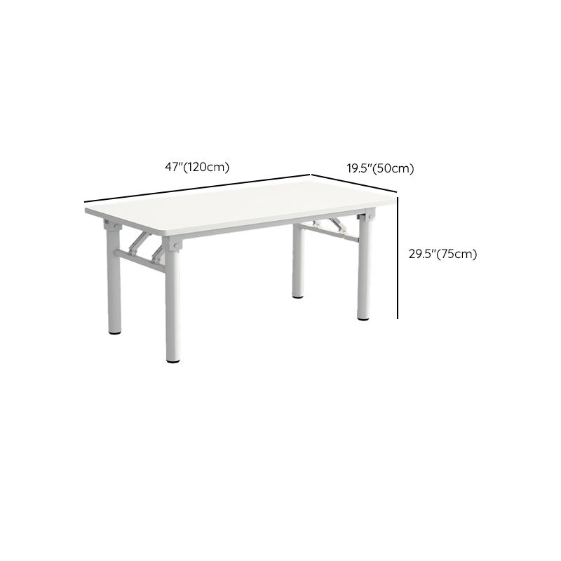 Rectangular Steel Legs Computer Desk Folding Home Office Desk