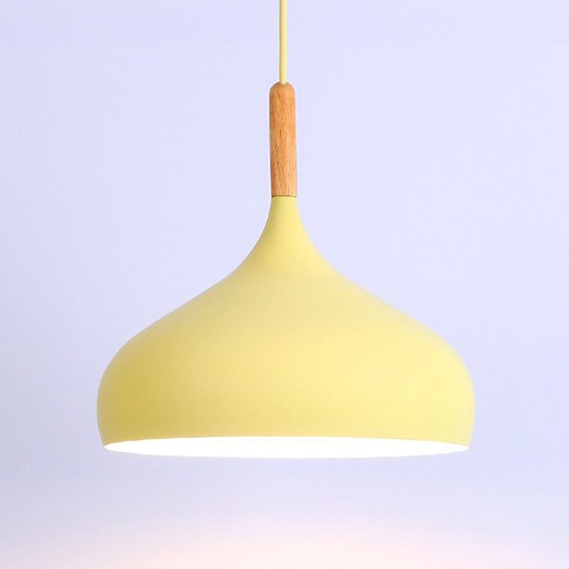 Macaron Pendant Lamp Fixture Nordic Style Single Light Living Room Ceiling Hanging Light