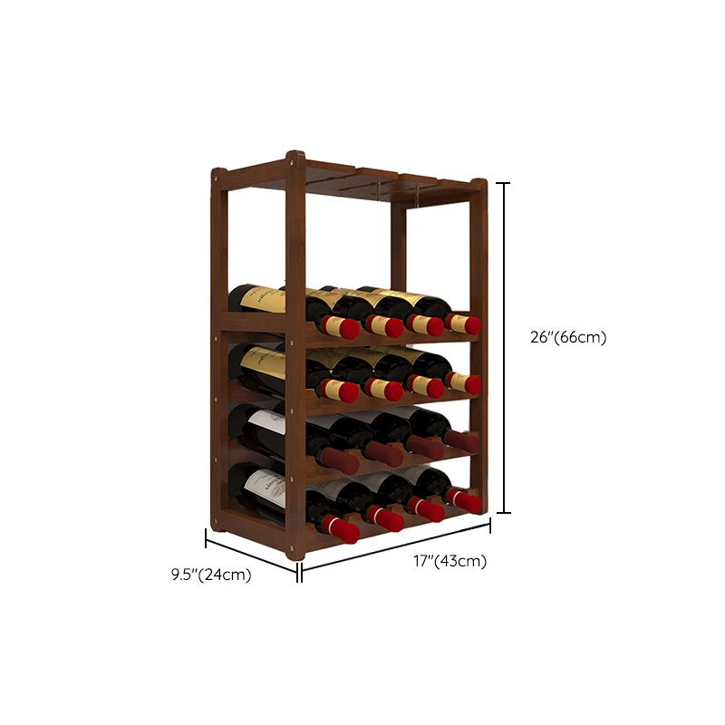 Modern Tabletop Wine Bottle Rack Solid Wood Wine Bottle Rack for Home